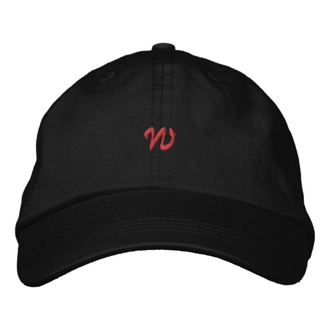 Lettre W Casquette initial - Monogramme Casquette  (Devant)