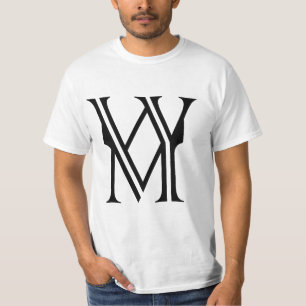 Lettre W&M ( matière vive blanche ) T-shirt