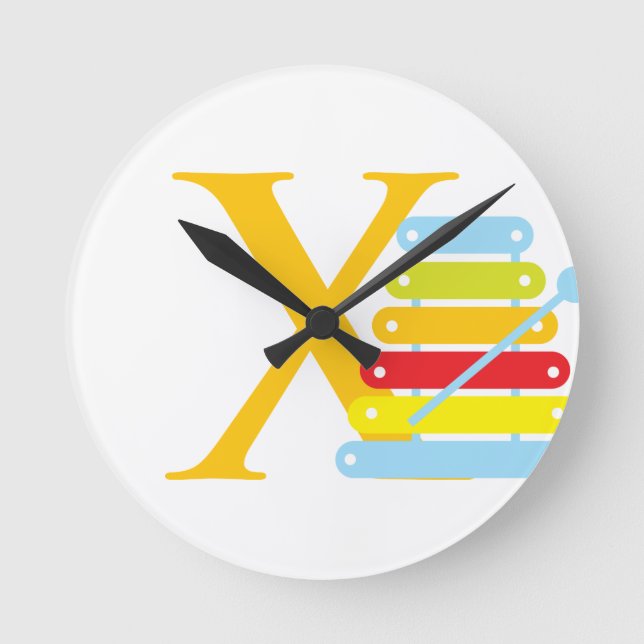 Lettre X - Horloge initiale (Recto)