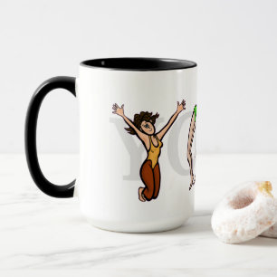 LETTRE Yoga Positions Mug féminin