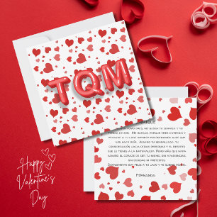 Lettres 3d TQM du Coeur Rouge