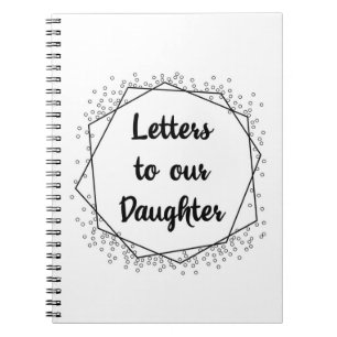 Lettres à la fille Journal du carnet monochrome
