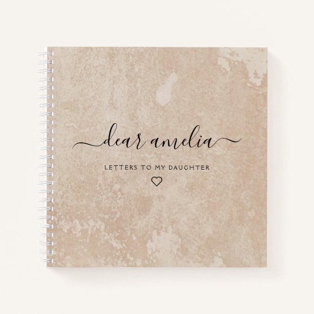 Lettres à ma fille garde le Carnet mémoire (Devant)