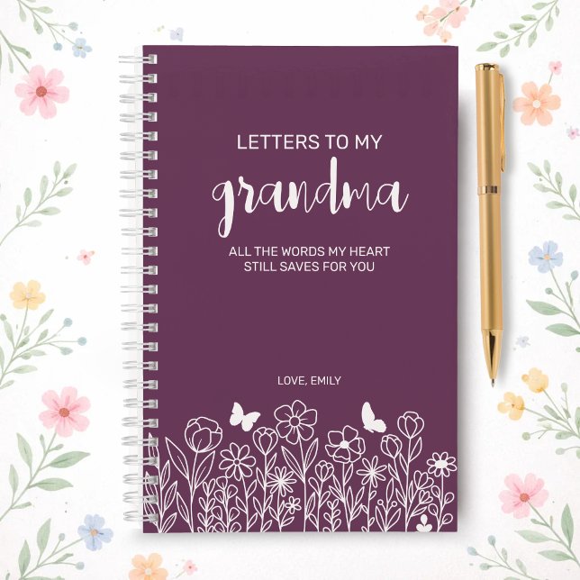 Lettres à ma grand-mère Journal de deuil en violet (Créateur téléchargé)