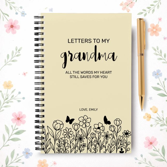 Lettres à mon journal de deuil de grand-mère en cr (Créateur téléchargé)