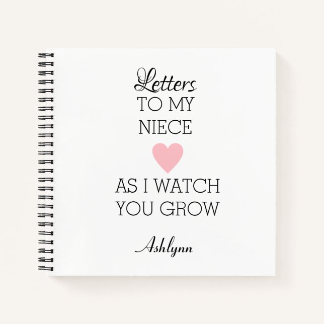 Lettres à mon Niece Journal (Devant)