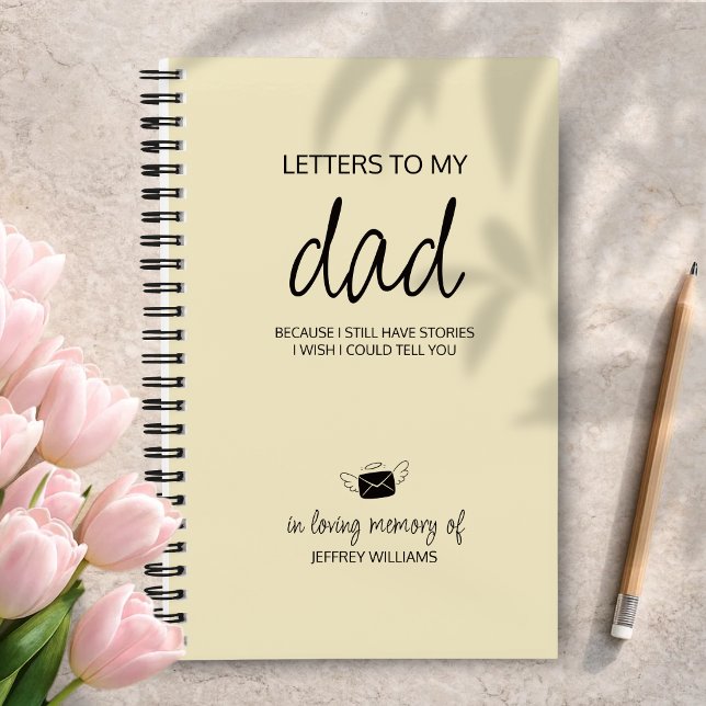 Lettres à mon papa Journal de deuil en crème (Créateur téléchargé)