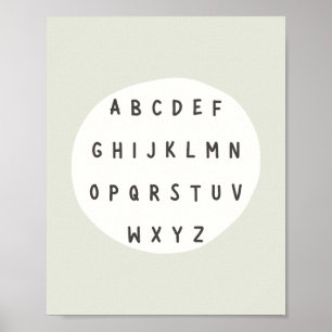 Lettres ABC. alphabet. Poster et impression
