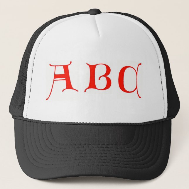 Lettres ABC Casquette (Devant)