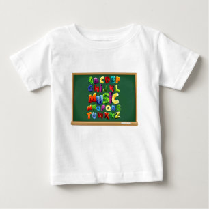 Lettres alphabétiques pour t-shirt bébé