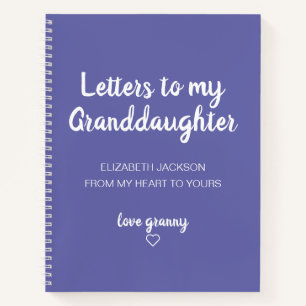 Lettres au livre de mémoire de ma petite-fille