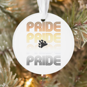 Lettres de design Motif rétro Paw Pride