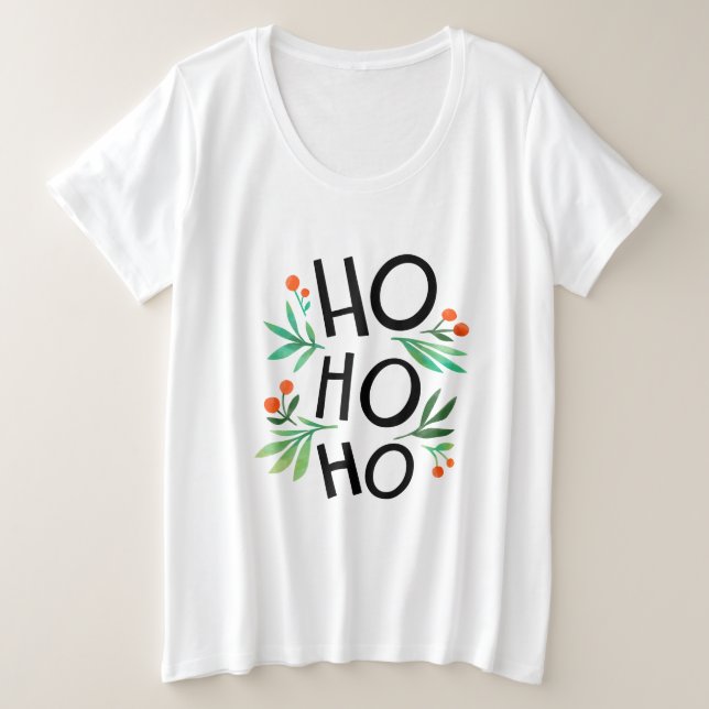 Lettres de Noël décoratives avec ho t-shirts (Design devant)
