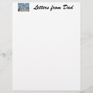 Lettres de papa papier en-tête Driftwood Ocean