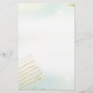 Lettres de papeterie de Paris dans le bleu