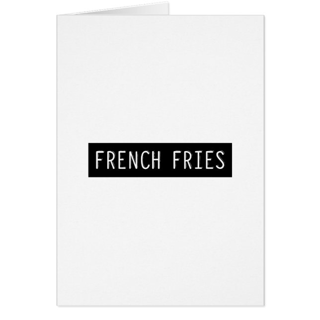 Lettres de vieille machine Fries (Devant)