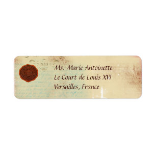 Lettres des étiquettes de adresse personnels fait