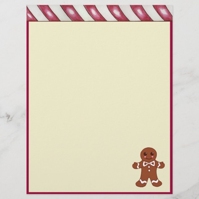 Lettres en pain d'épices de Noël (Devant)