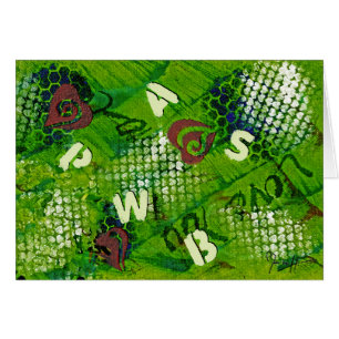 Lettres et art abstrait de coeurs