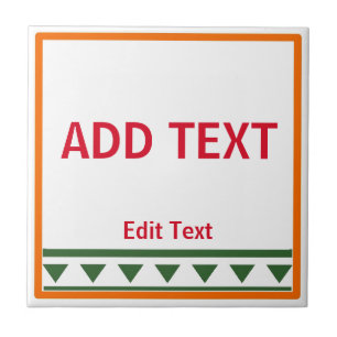 Lettres et numéros italiens rouges Carreaux en cér