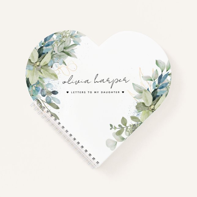 Lettres Eucalyptus à mon Journal de mémoire de fil (Devant)