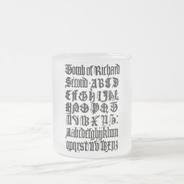 Lettres gothiques Mug (Centre)