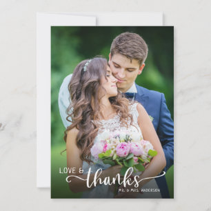 Lettres main Amour & Merci Mariage Merci