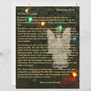 Lettres personnalisées du Père Noël Angel Lights