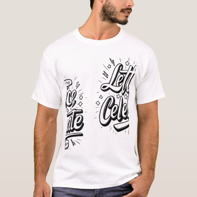 Lettuce célèbre le T-shirt 🥳 pour hommes 👕 (Devant)