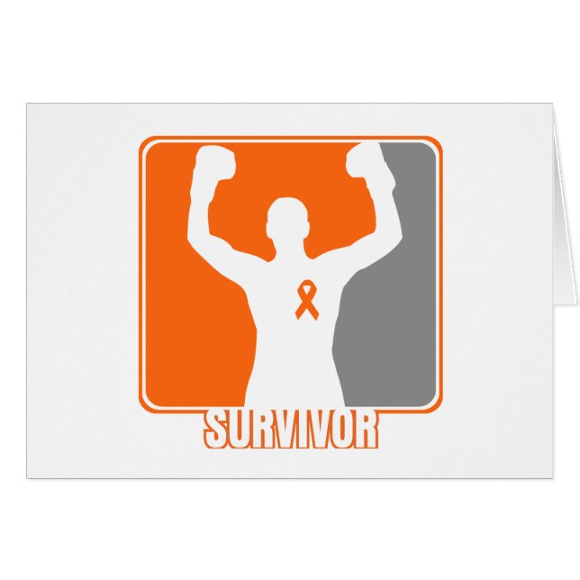 Leucémie Cancer Survivant gagnant (Devant horizontal)