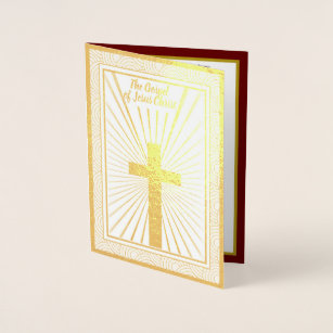 L'Évangile De Jésus Christ Gold Carte : 12,7 cm x 