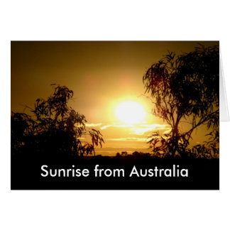 Levée de soleil en Australie