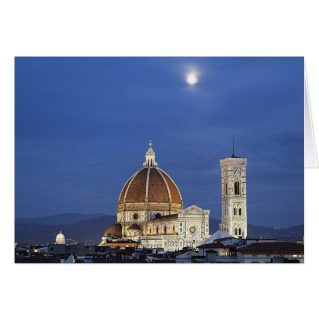 Lever de lune et cathédrale de Florence, Basilique (Devant horizontal)