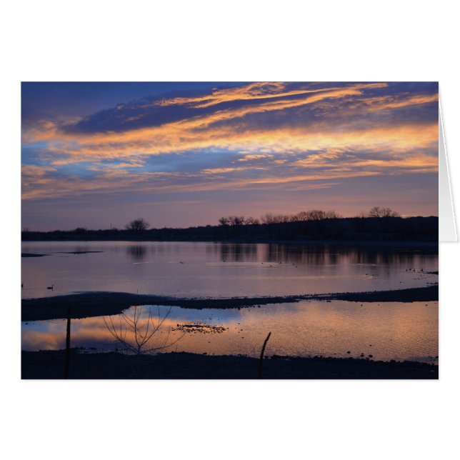 Lever de soleil au réservoir de ligne de base (Devant horizontal)