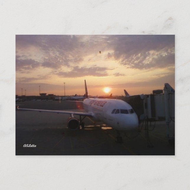 Lever de soleil, Carte postale d'avion (Devant)