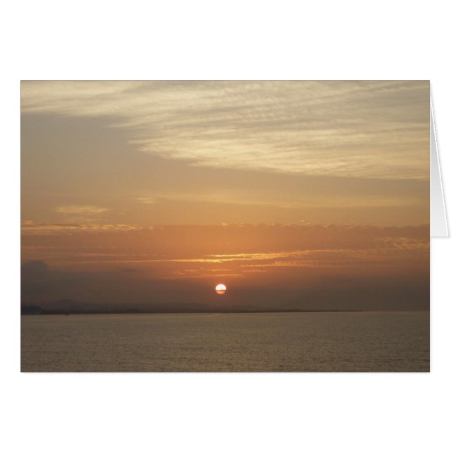 Lever de soleil sur la mer des Caraïbes Aruba II (Devant Horizontal)