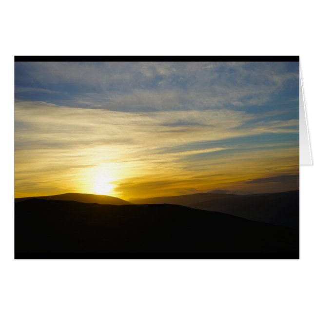 Lever de soleil sur l'automne (Devant Horizontal)