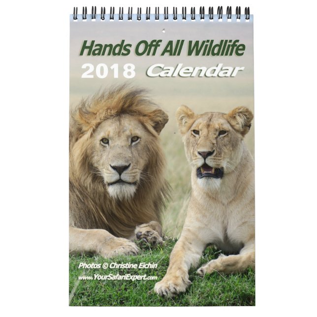 Lever de soleil sur le calendrier Wildli du Kenya  (Protection)