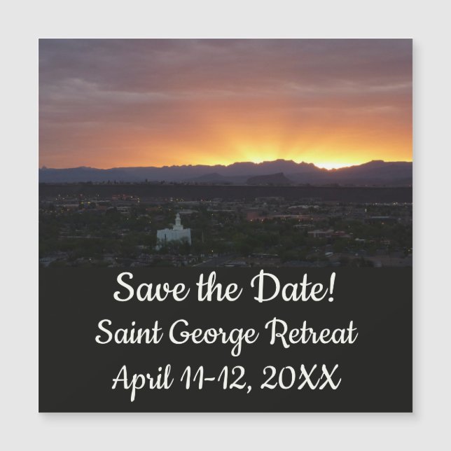 Lever de soleil sur le paysage de St. George Utah (Devant)