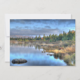 Lever du soleil d'automne au lac Moosehead Maine