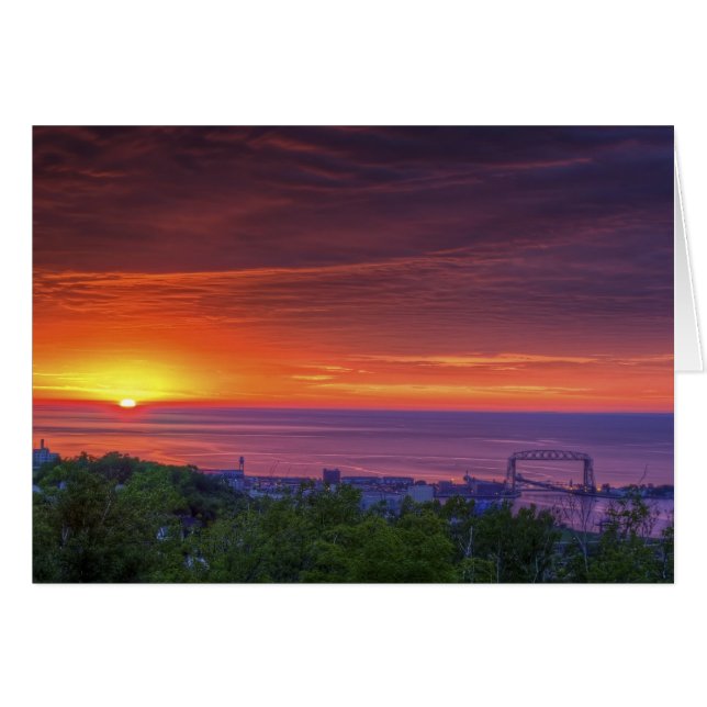 Lever du soleil de Duluth (Devant Horizontal)