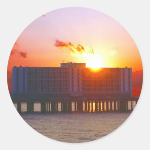 Lever Du Soleil Sur Les Stickers De L'Hôtel Flagsh