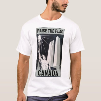 Levez le T-shirt commémoratif du drapeau du Canada
