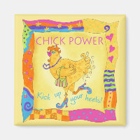 Levez vos talons Chick Power Magnet