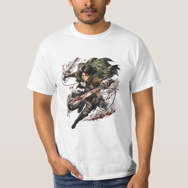 Levi Ackerman – Attack on Titan Anime T-Shirt (Devant)