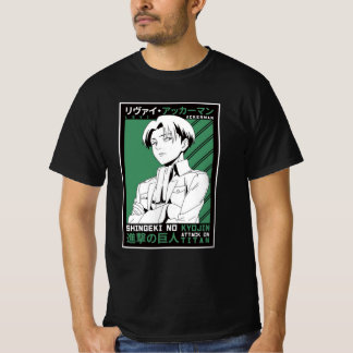 Levi Ackerman Attaque contre Titann design T-Shirt