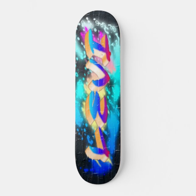 LEVI Customisé Graffiti Skateboard (Recto)
