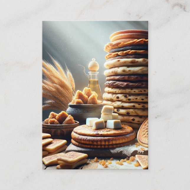 Lévitique 7:11-12 KJV Cartes - Cakes d'actions de  (Devant)