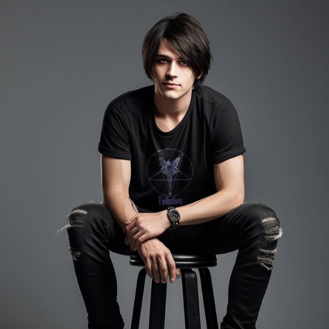 L'évolution a déclenché le T-shirt noir Slogan (Créateur téléchargé)