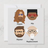 L'évolution de la carte de vœux de hanche